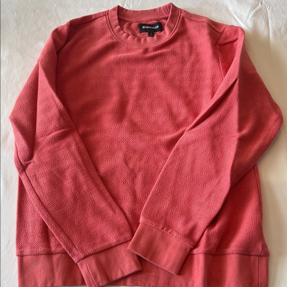 Bonobos Men's washed red Crewneck Sweatshirt
